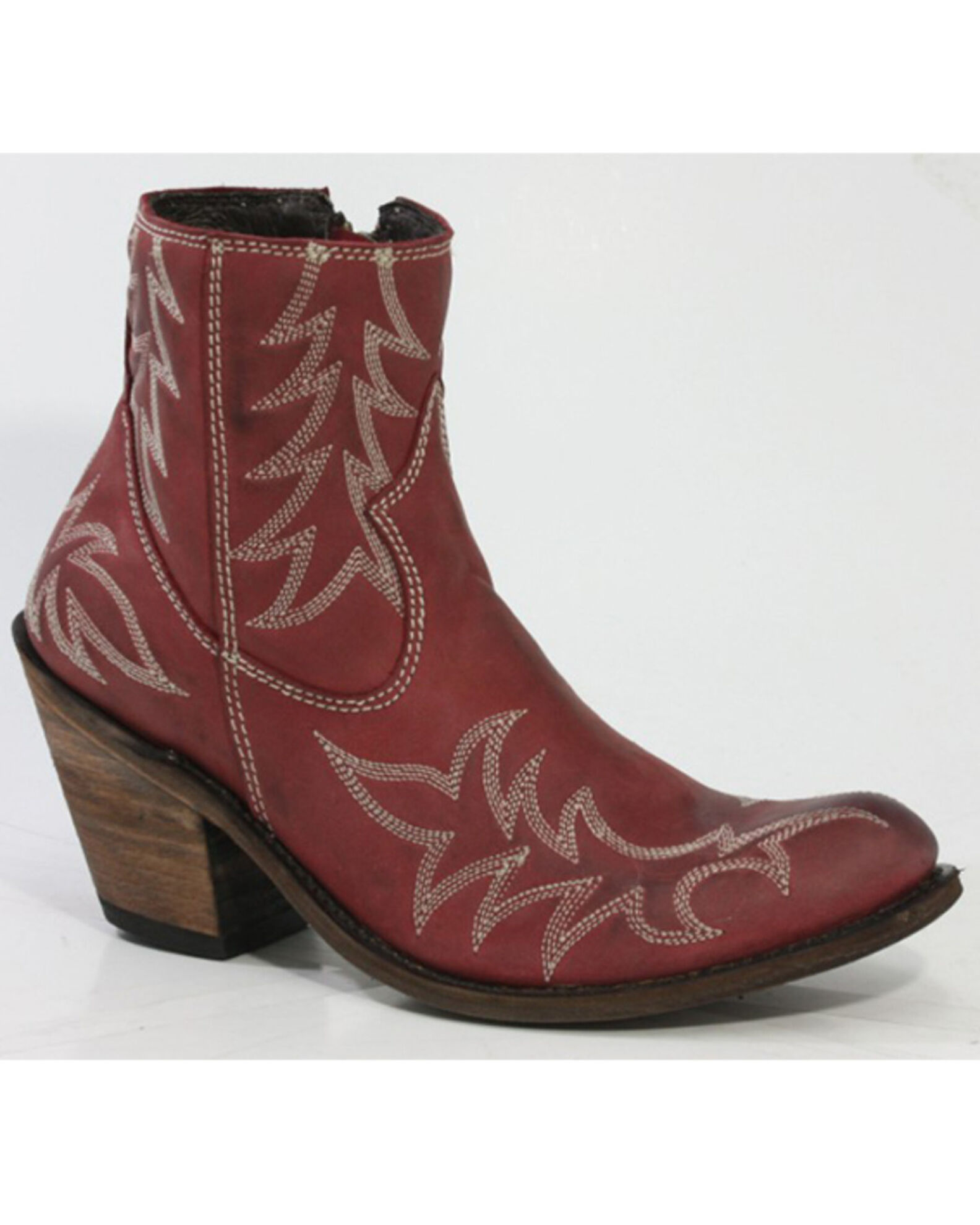 Image #1 - Liberty Black Women's Vegas Rojo Fashion Booties - Round Toe, Red, hi-res