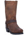 Image #1 - Dingo Dean Harness Boots - Square Toe, Dark Brown, hi-res