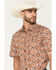 Image #2 - RANK 45&reg; Men's Thunderhead Southwestern Short Sleeve Button-Down Stretch Western Shirt, Multi, hi-res