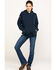 Image #6 - Ariat Women's FR Primo Fleece Logo Hooded Sweatshirt , Navy, hi-res