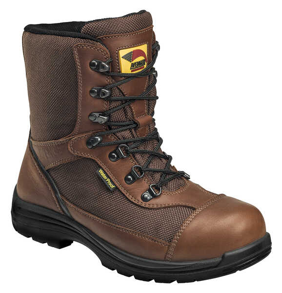 Image #1 - Avenger Boots Men's Waterproof Insulated Work Boots - Composite Toe, Brown, hi-res