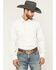 Image #1 - Cody James Men's Wyatt Stripe Print Long Sleeve Snap Western Shirt, White, hi-res