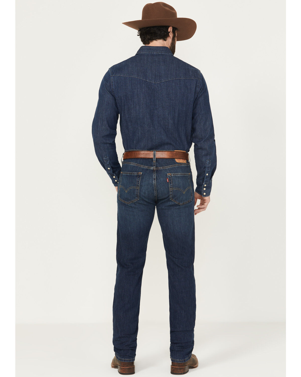 Image #3 - Levi's Men's 514 Nice To Meet You Medium Wash Straight Leg Stretch Denim Jeans, Medium Wash, hi-res