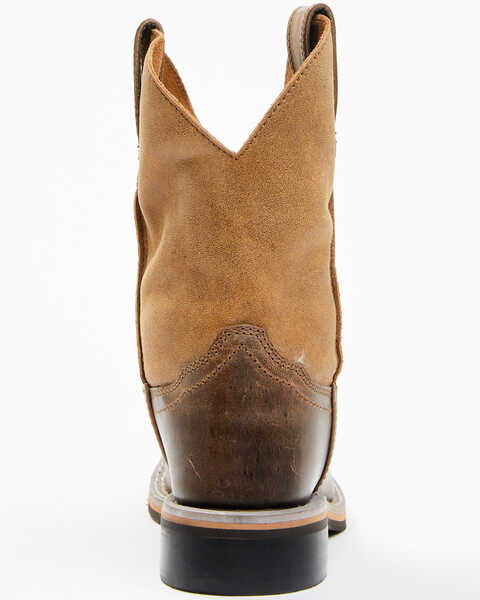 Image #5 - Smoky Mountain Boys' Waylon Western Boots - Broad Square Toe, Distressed Brown, hi-res