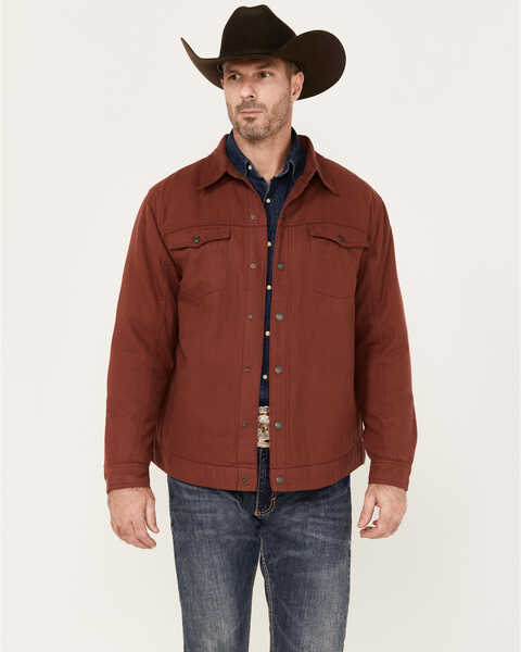 Justin Men's Umber Jackson Shirt Jacket, Rust Copper, hi-res