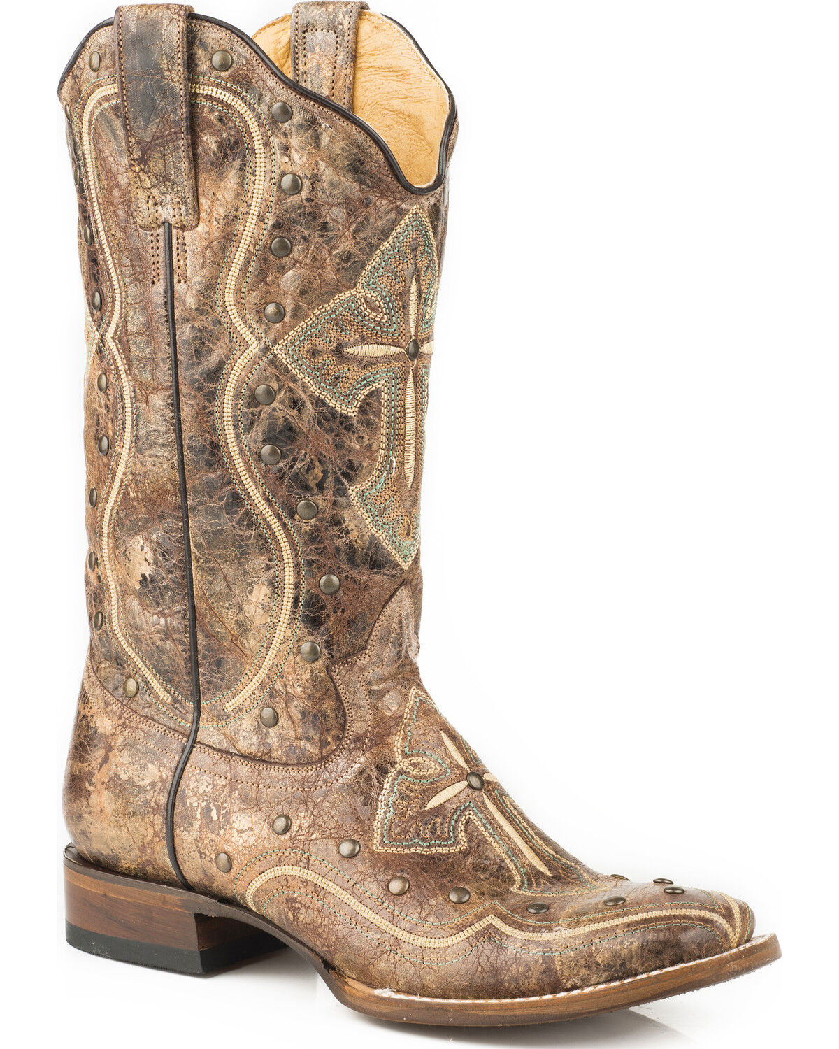 cowgirl boots with crosses on them