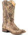 Roper Women's Pure Cross & Studs Cowgirl Boots - Square Toe, Brown, hi-res