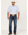 Image #2 - Resistol Men's Bell Solid Short Sleeve Button Down Western Shirt, Light Blue, hi-res