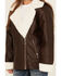 Image #3 - Urban Republic Little Girls' Bonded Sherpa Moto Jacket, Tan, hi-res