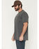 Image #2 - Hawx Men's Forge Solid Short Sleeve Pocket Work Shirt, Charcoal, hi-res