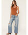 Image #1 - Levi's Women's Yellow Flag Medium Wash Mid Rise Loose Bootcut Denim Jeans, Medium Wash, hi-res