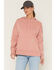 Image #2 - Carhartt Women's Oversized Midweight Graphic Work Hoodie, Rose, hi-res