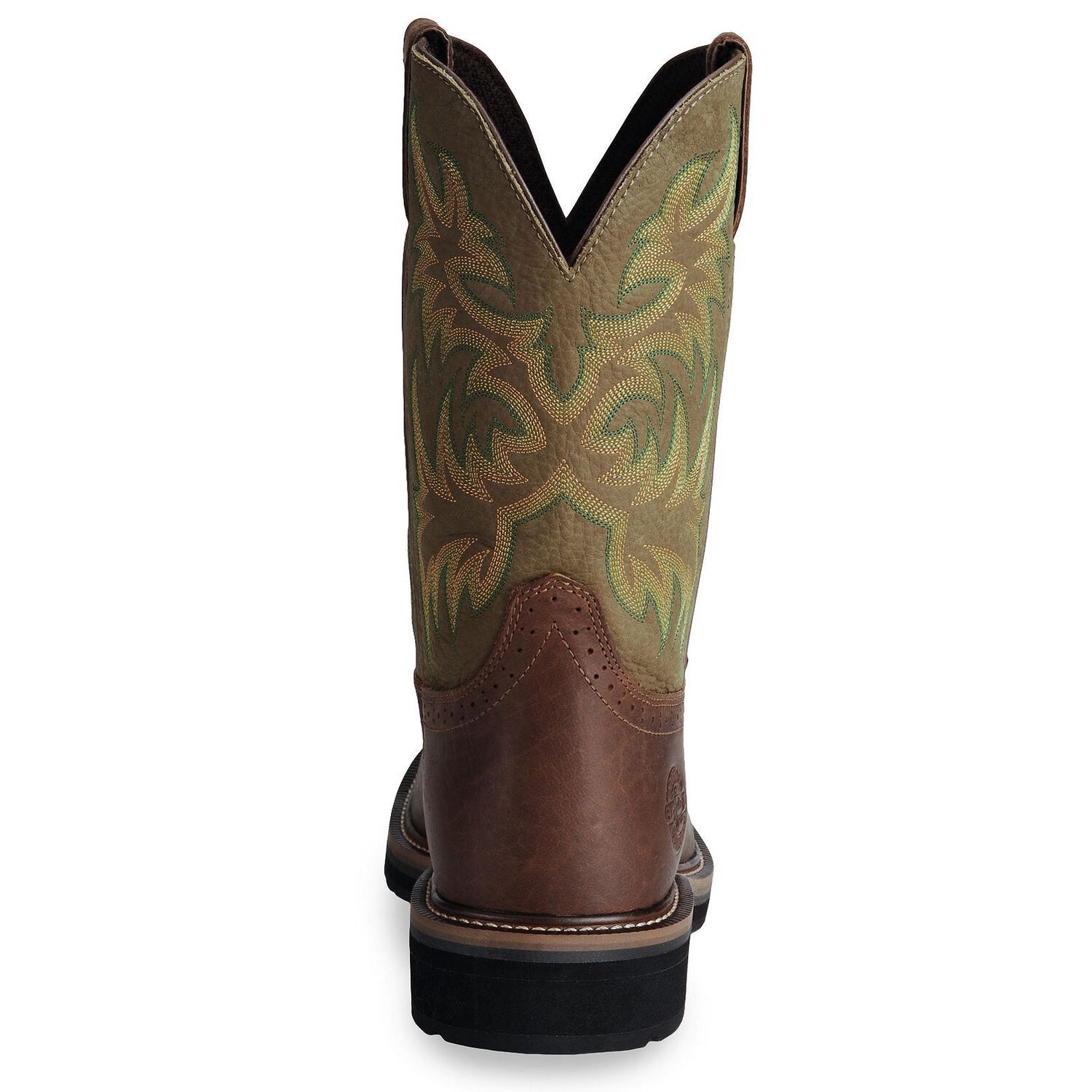 Image #7 - Justin Men's Stampede Driller Brown Work Boots - Steel Toe, , hi-res