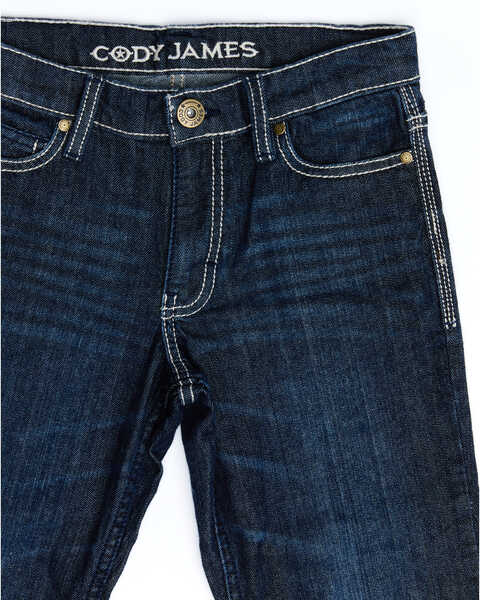 Image #3 - Cody James Boys' Night Hawk Medium Wash Mid Rise Stretch Relaxed Bootcut Jeans , Blue, hi-res