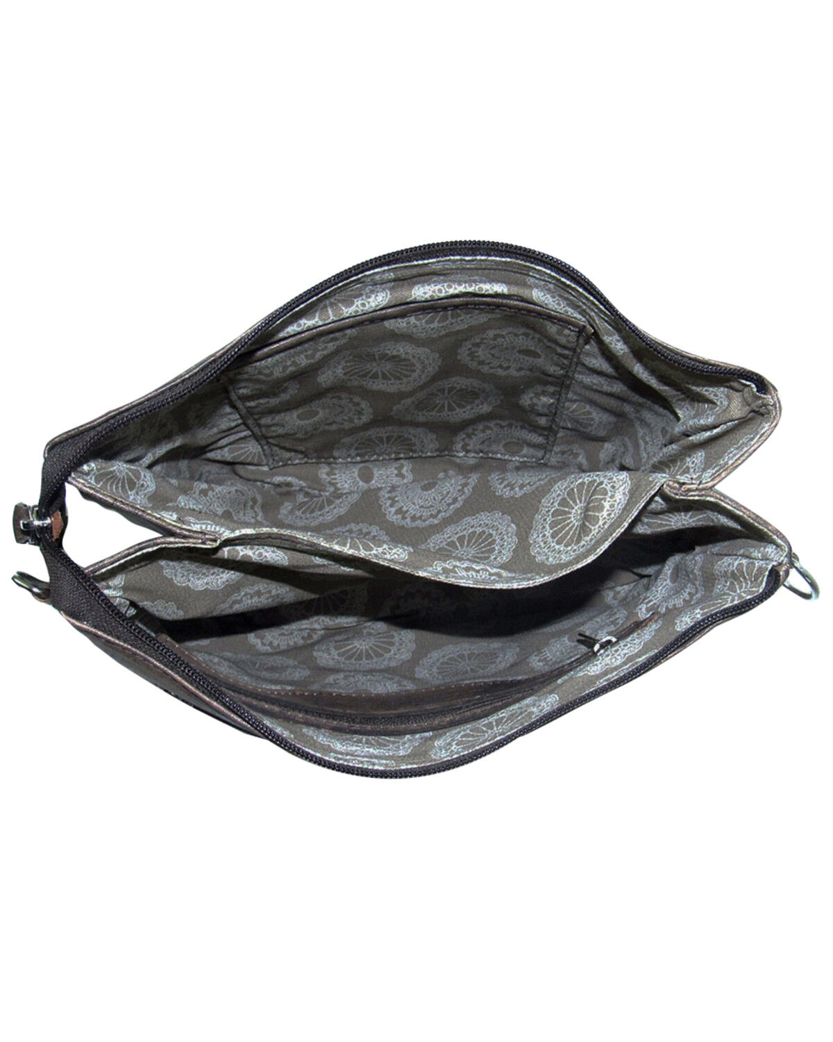 Image #3 - American West Women's Texas Rose Crossbody Bag, Tan, hi-res