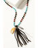 Image #1 - Shyanne Women's Dakota Agate Beaded Tassel Necklace , Silver, hi-res