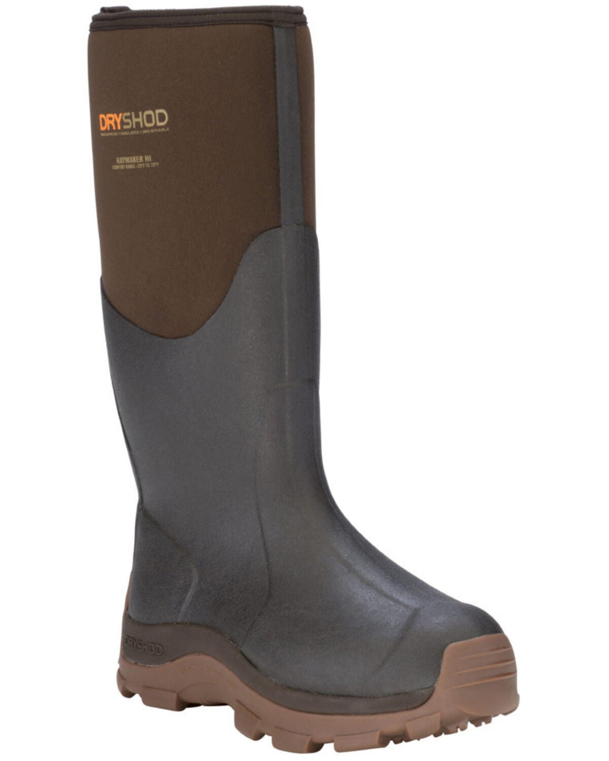 Dryshod Men's HI Haymaker Hard Working Farm Boots, Brown, hi-res