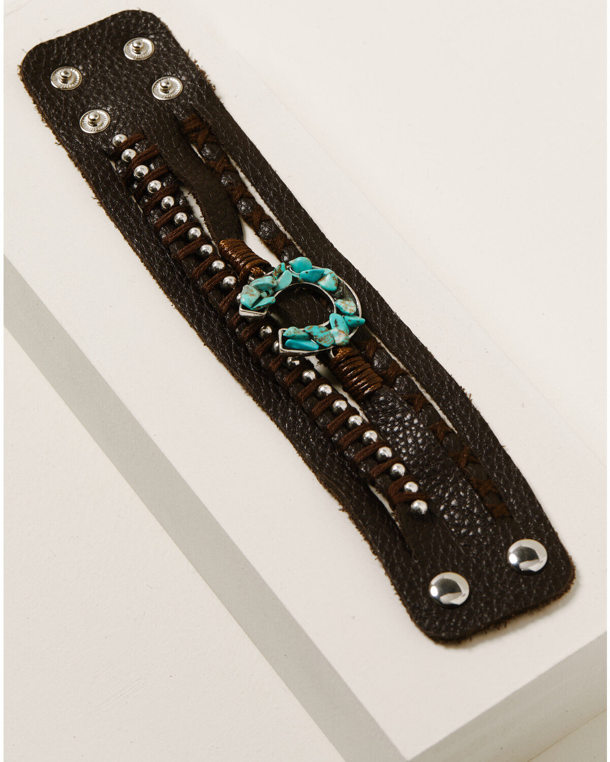 Image #1 - Idyllwind Women's Wrap Me Up Leather Bracelet, Brown, hi-res
