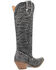 Image #5 - Dingo Women's Honkytonk Studded Tall Western Boots - Snip Toe, Black, hi-res