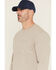 Image #3 - Cody James Men's FR Solid Bull Long Sleeve Graphic Work T-Shirt, Tan, hi-res