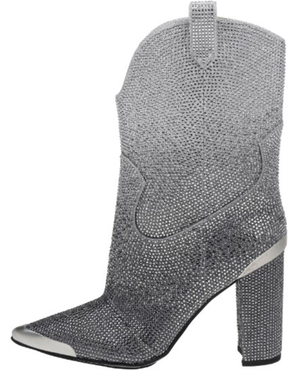 Image #3 - DanielXDiamond Women's Johnny Guitar Western Boots - Snip Toe, Grey, hi-res