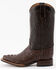 Ferrini Men's Exotic Caiman Western Boots - Broad Square Toe, Chocolate, hi-res