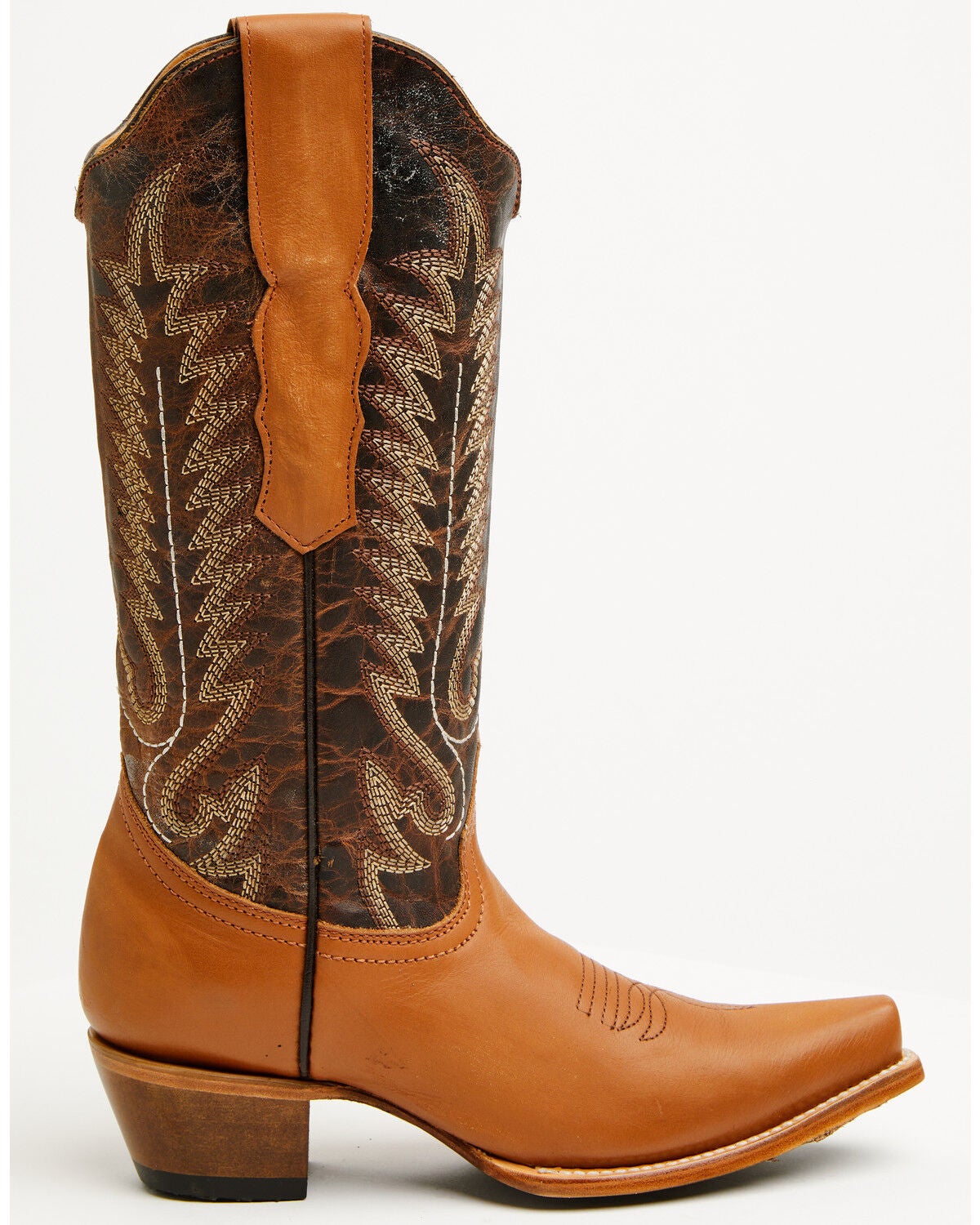 Image #2 - Circle G Women's Shedron Triad Western Boots - Snip Toe, Rust Copper, hi-res