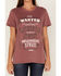 Image #3 - Ariat Women's Wanted Graphic Tee, Burgundy, hi-res