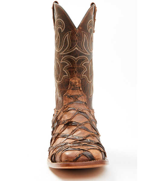 Image #4 - Cody James Men's Pirarucu Exotic Boots - Broad Square Toe, Brown, hi-res