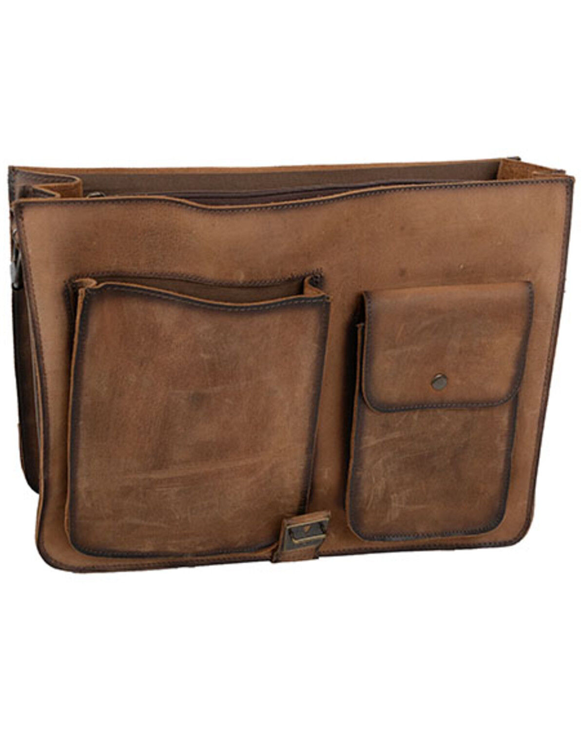 Image #2 - STS Ranchwear By Carroll Men's Foreman Portfolio Bag, Dark Brown, hi-res
