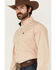 Image #2 - Cinch Men's Striped Print Long Sleeve Button-Down Stretch Western Shirt, Gold, hi-res