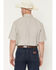 Image #4 - George Strait by Wrangler Men's Floral Geo Print Short Sleeve Button-Down Stretch Western Shirt, Brown, hi-res