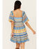 Image #4 - Flying Tomato Women's Southwestern Print Mini Dress, Blue, hi-res