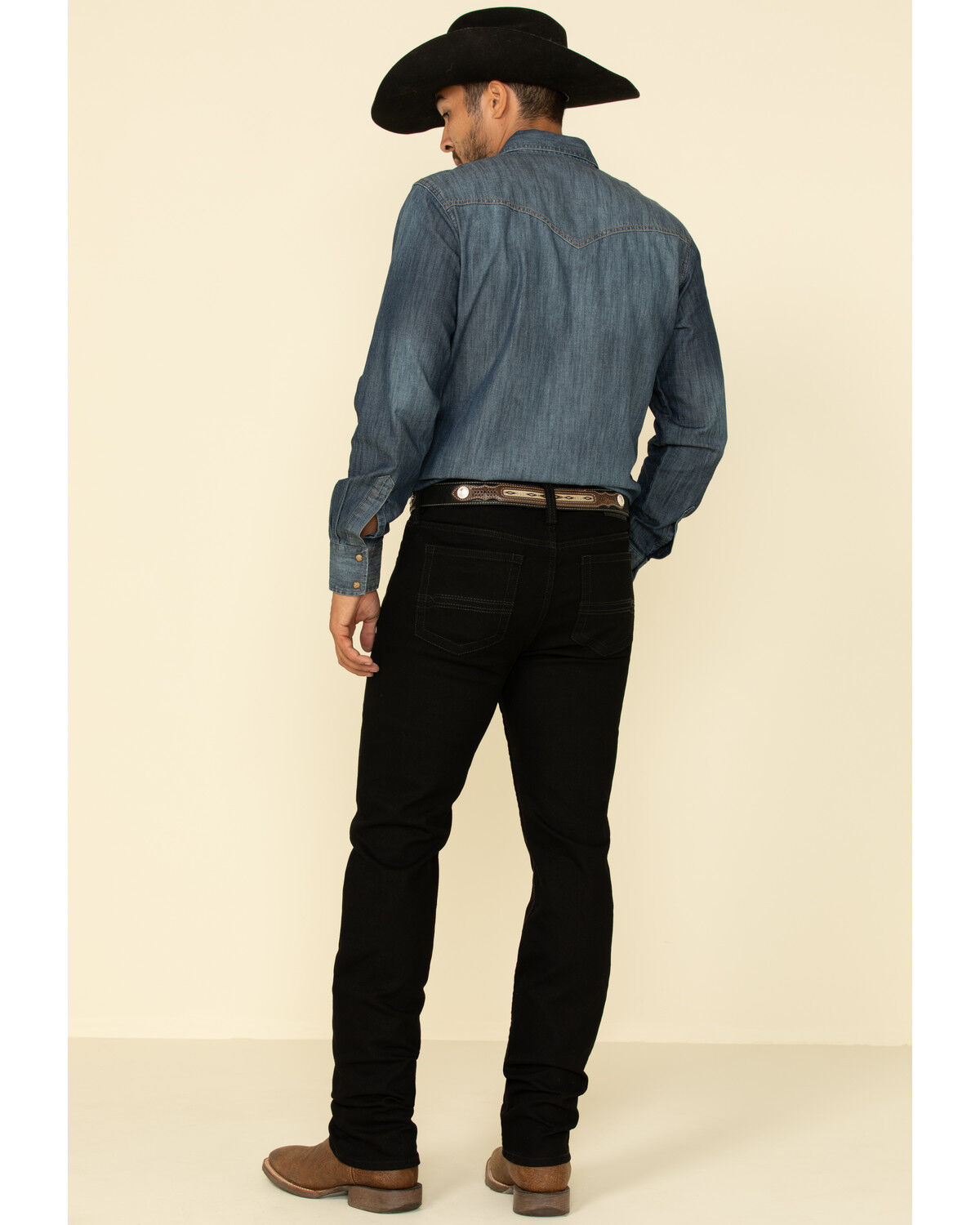 Image #2 - Cody James Men's Night Rider Black Wash Slim Straight Stretch Denim Jeans - Tall, Black, hi-res