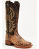 Image #1 - Tanner Mark Women's Jungle Tooled Tall Western Boots - Broad Square Toe, Brown, hi-res