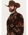 Image #2 - Moonshine Spirit Men's Spot Light Southwestern Print Long Sleeve Snap Western Shirt, Black, hi-res