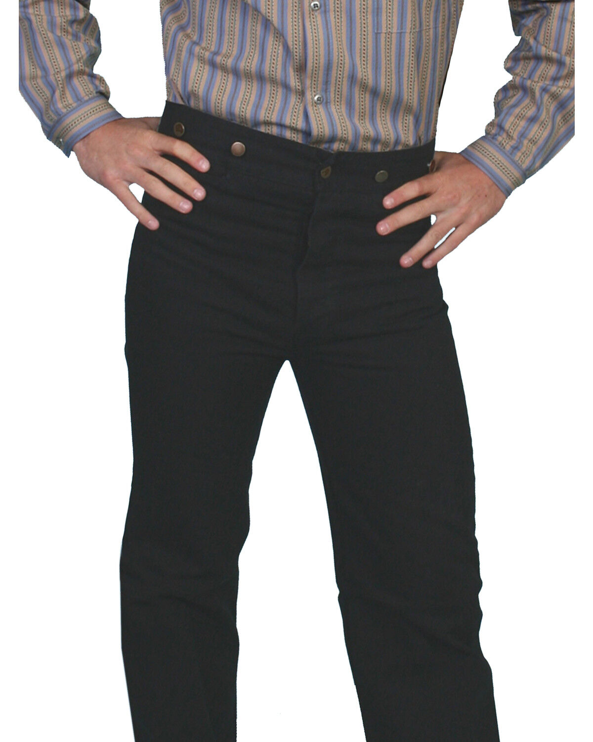 Image #1 - RangeWear by Scully Men's Canvas Pants - Big & Tall, Black, hi-res