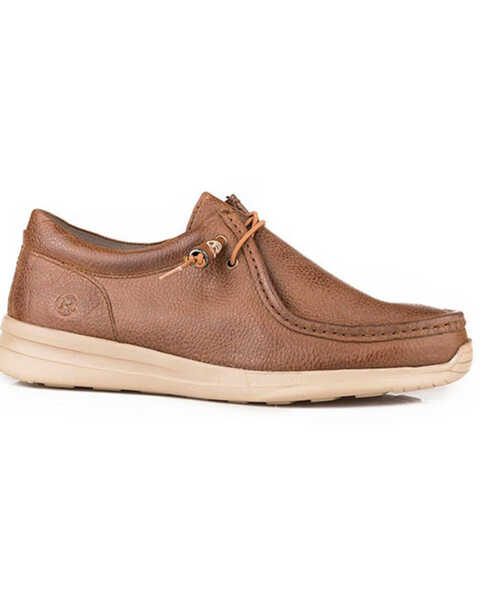 Image #1 - Roper Men's Chillin Low Chukka Shoes -  Moc Toe, Brown, hi-res