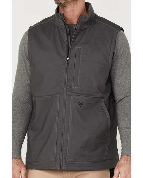 Image #3 - Hawx Men's Pro Zip-Front Insulated Work Vest , Charcoal, hi-res