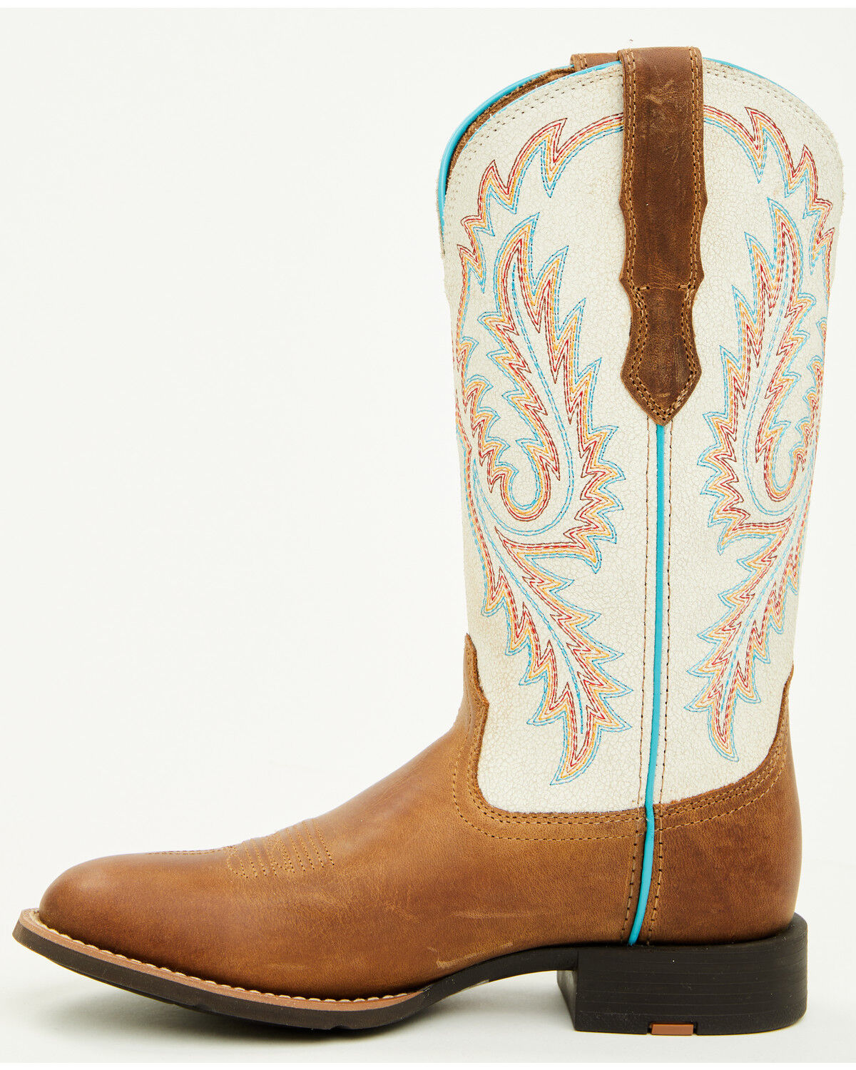 Image #3 - Ariat Women's Round Up StretchFit Performance Western Boots - Round Toe, Beige, hi-res