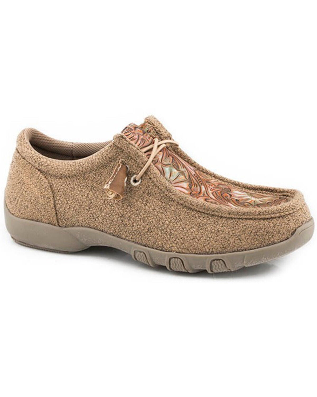 Image #1 - Roper Boys' Chillin Casual Shoes - Moc Toe, Tan, hi-res