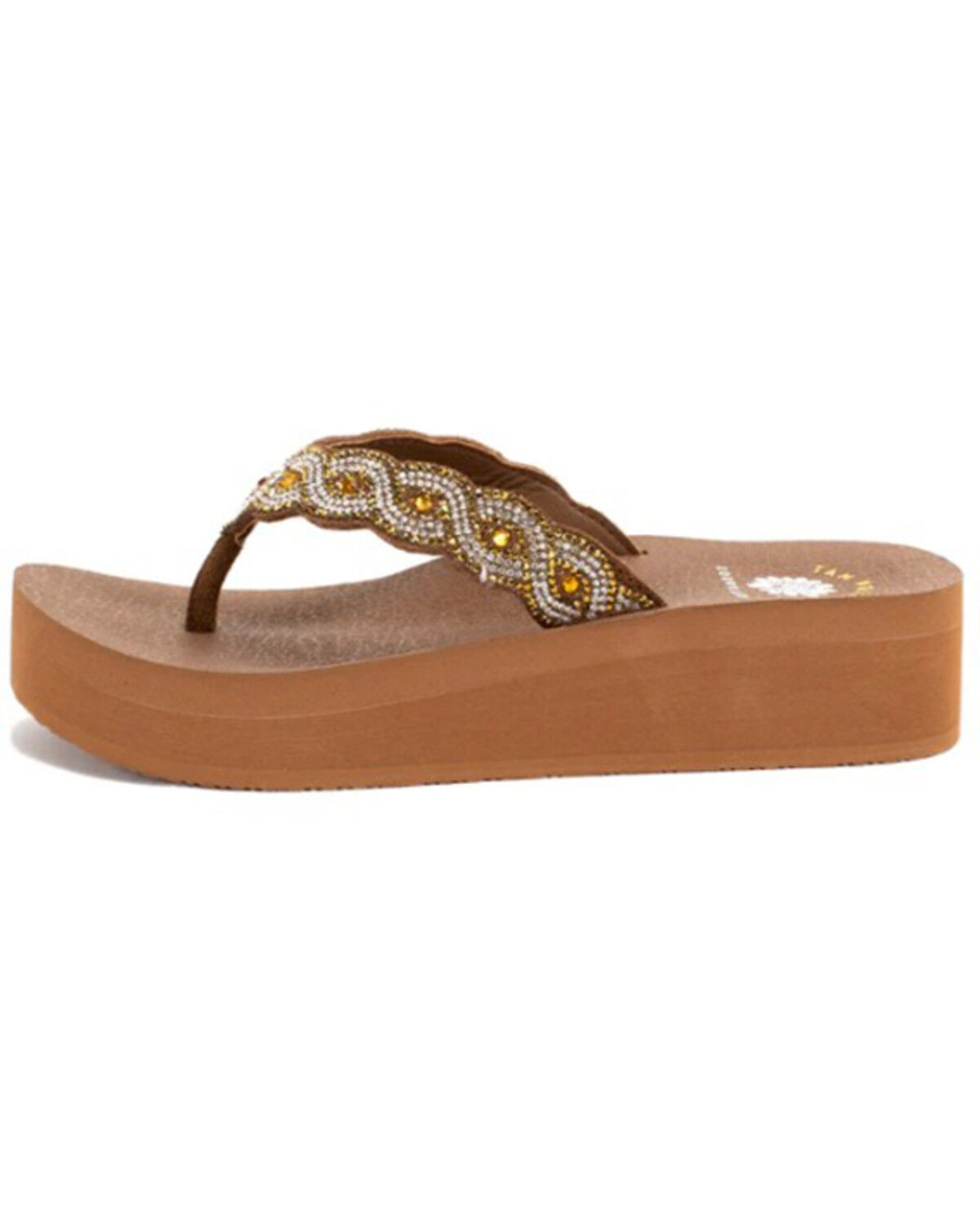 Image #2 - Yellow Box Women's Barbara Flip-Flops, Tan, hi-res