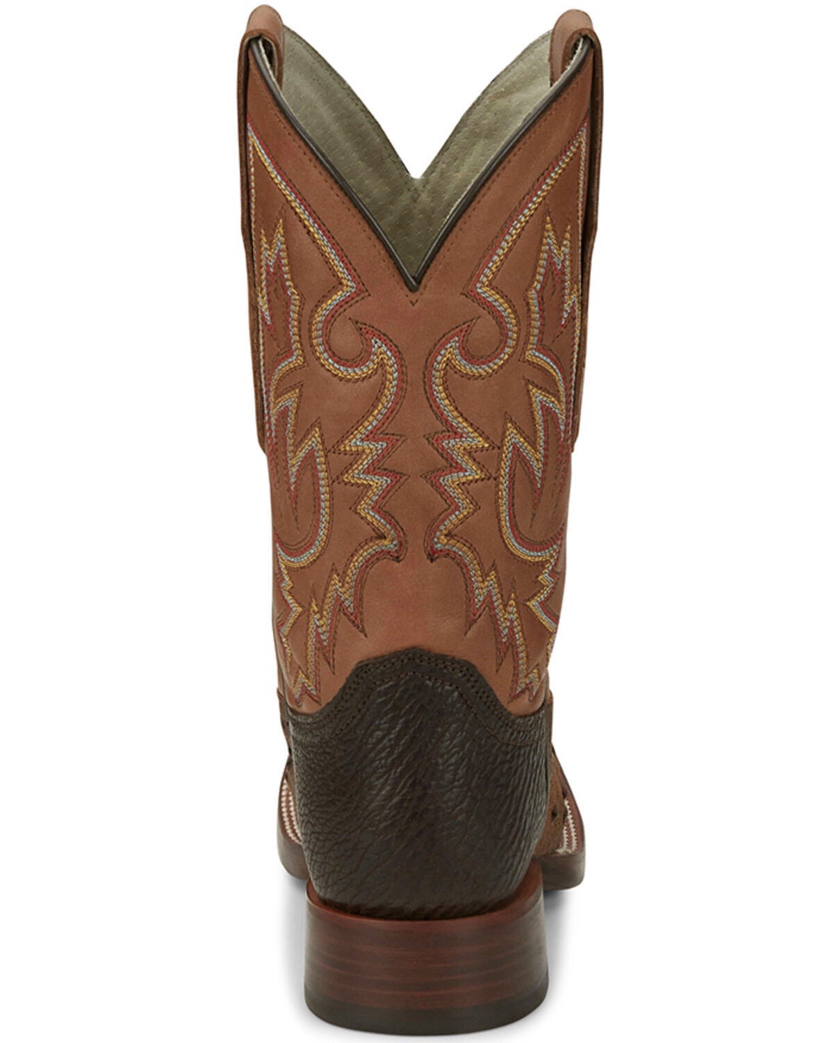 Bottes western en cuir d'autruche Justin - Hommes 9D