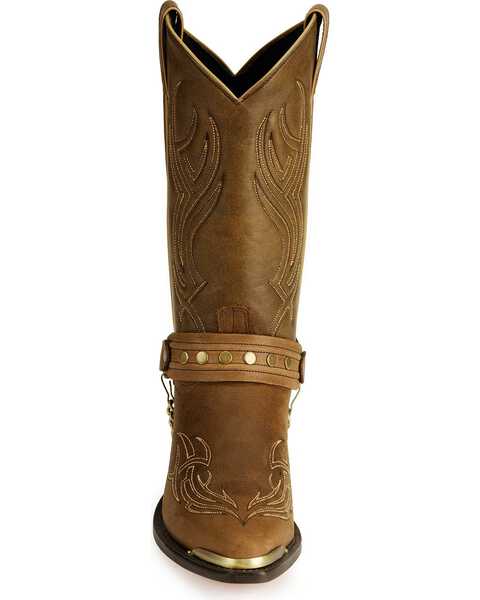 Sage by Abilene Studded Harness Boots - Snip Toe, Brown, hi-res