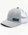 Image #1 - Rock & Roll Denim Men's Corner Logo Patch Mesh-Back Ball Cap, Grey, hi-res