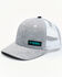 Image #1 - Rock & Roll Denim Men's Corner Logo Patch Mesh-Back Ball Cap , Grey, hi-res