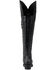 Image #5 - Lane Women's Lexington Over The Knee Corset Western Boots - Snip Toe, Jet Black, hi-res