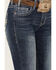 Image #4 - Rock & Roll Denim Women's Medium Wash Mid Rise Cheetah Applique Stretch Bootcut Jeans , Medium Wash, hi-res