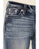 Image #4 - Miss Me Women's Medium Wash Wing Pocket Mid Rise Bootcut Stretch Denim Jeans, , hi-res