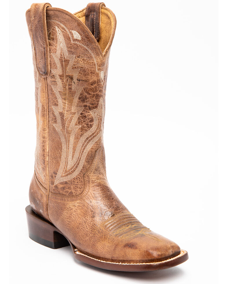 Idyllwind Women's Outlaw Western Performance Boots - Square Toe, Taupe, hi-res